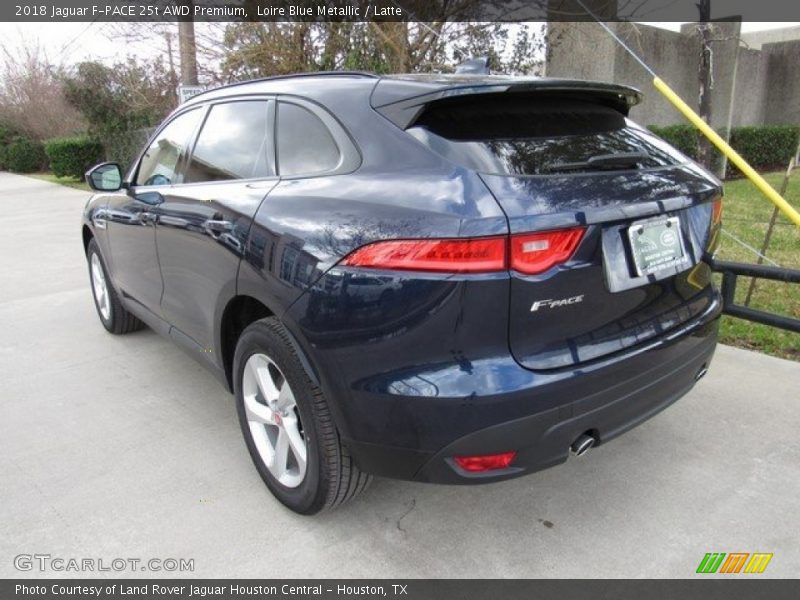 Loire Blue Metallic / Latte 2018 Jaguar F-PACE 25t AWD Premium
