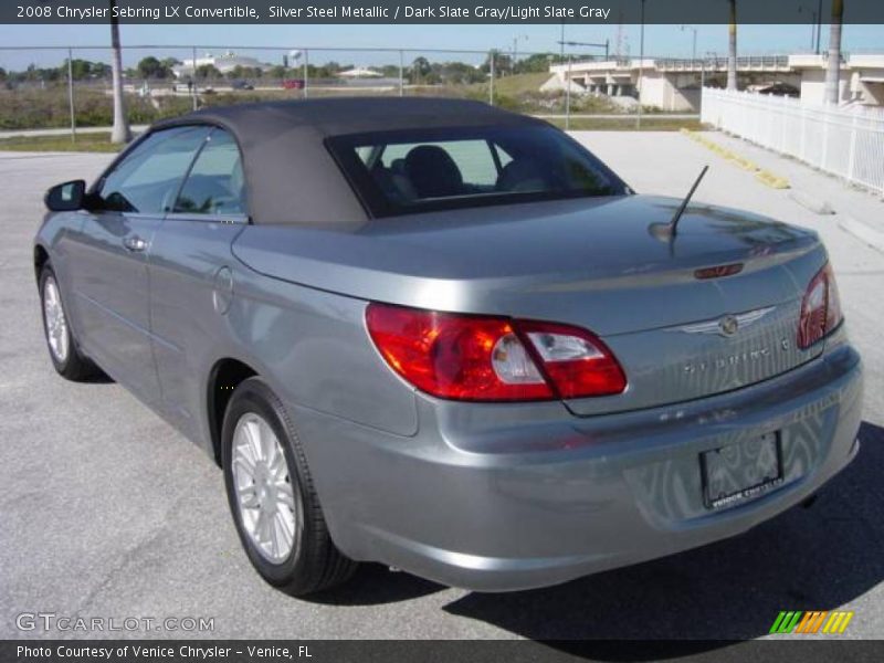Silver Steel Metallic / Dark Slate Gray/Light Slate Gray 2008 Chrysler Sebring LX Convertible