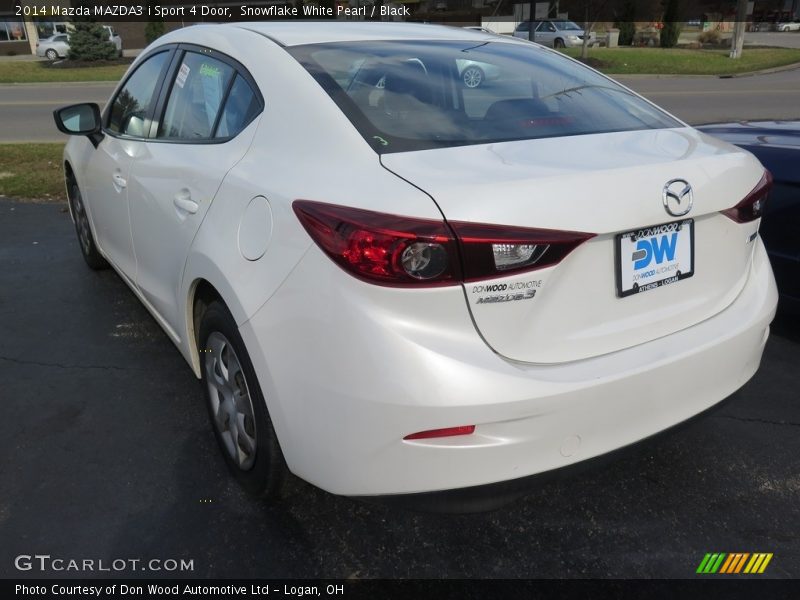 Snowflake White Pearl / Black 2014 Mazda MAZDA3 i Sport 4 Door