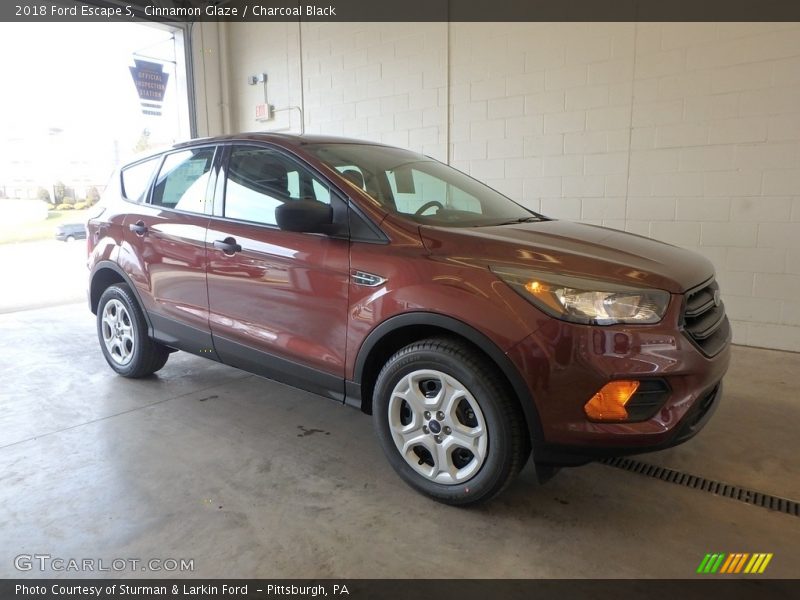 Cinnamon Glaze / Charcoal Black 2018 Ford Escape S