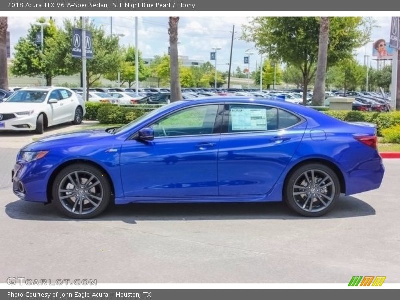 Still Night Blue Pearl / Ebony 2018 Acura TLX V6 A-Spec Sedan