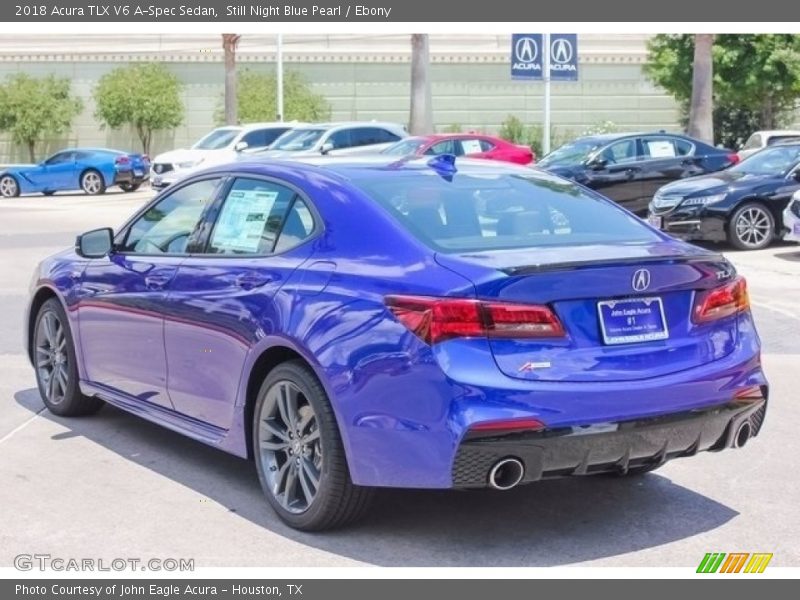 Still Night Blue Pearl / Ebony 2018 Acura TLX V6 A-Spec Sedan