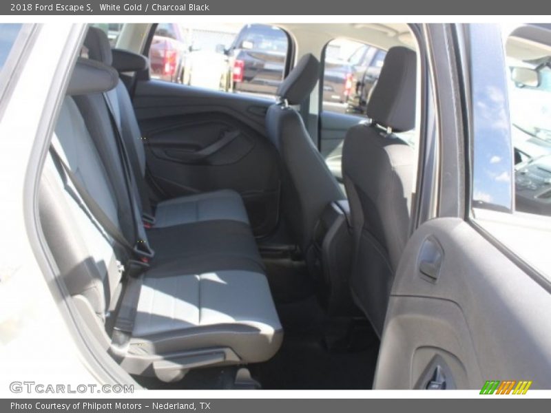 White Gold / Charcoal Black 2018 Ford Escape S