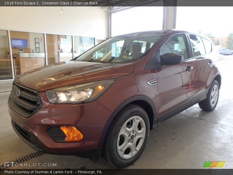 Cinnamon Glaze / Charcoal Black 2018 Ford Escape S