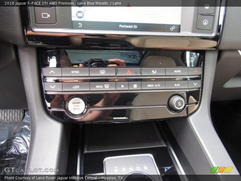 Loire Blue Metallic / Latte 2018 Jaguar F-PACE 25t AWD Premium