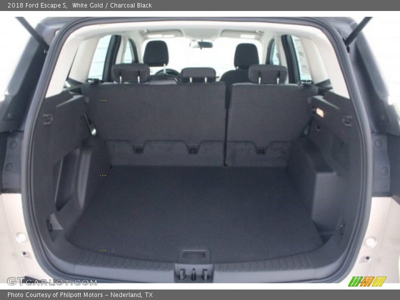 White Gold / Charcoal Black 2018 Ford Escape S