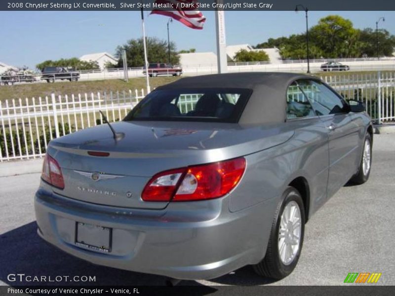 Silver Steel Metallic / Dark Slate Gray/Light Slate Gray 2008 Chrysler Sebring LX Convertible