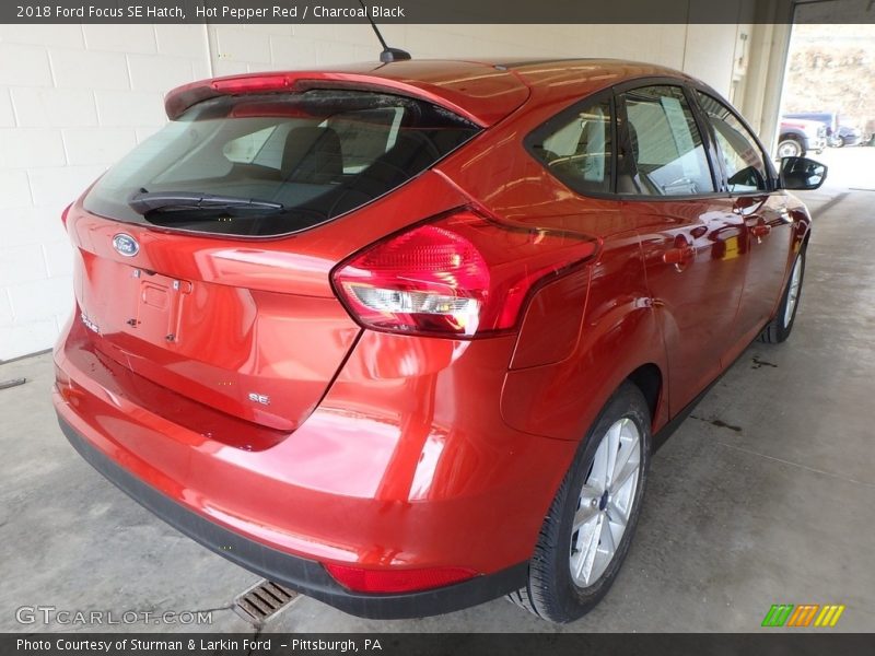 Hot Pepper Red / Charcoal Black 2018 Ford Focus SE Hatch