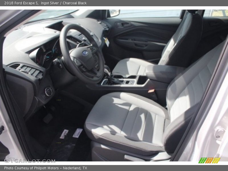 Ingot Silver / Charcoal Black 2018 Ford Escape S