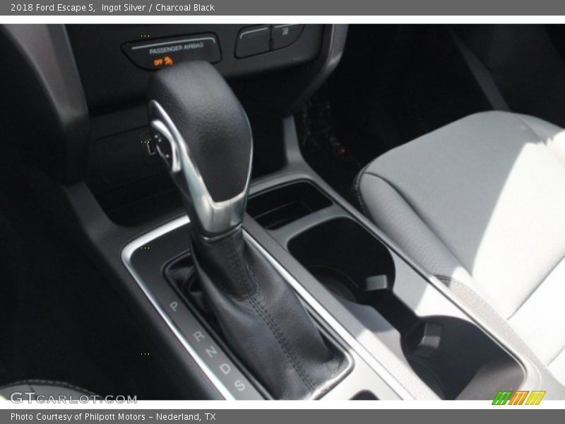 Ingot Silver / Charcoal Black 2018 Ford Escape S