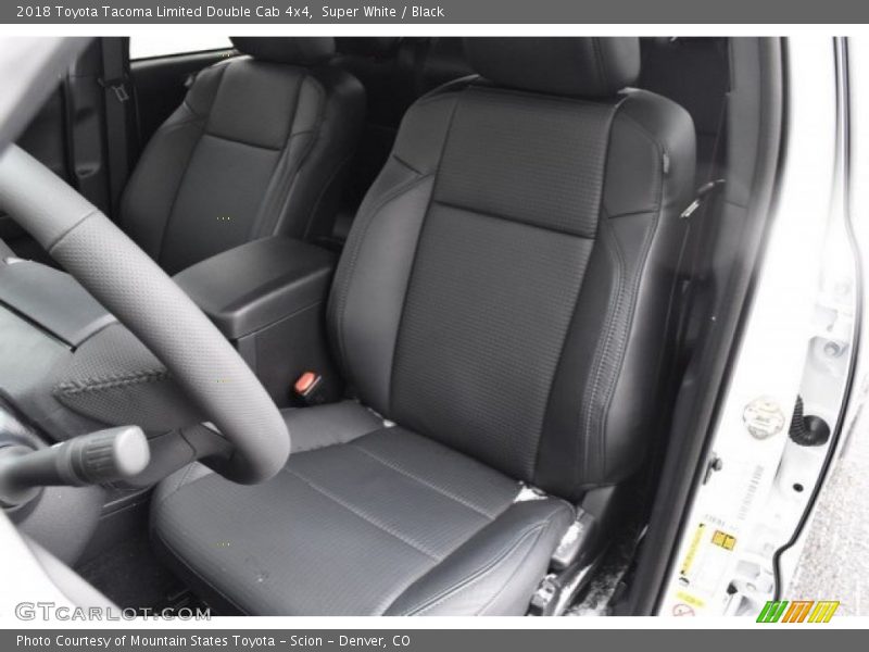 Super White / Black 2018 Toyota Tacoma Limited Double Cab 4x4