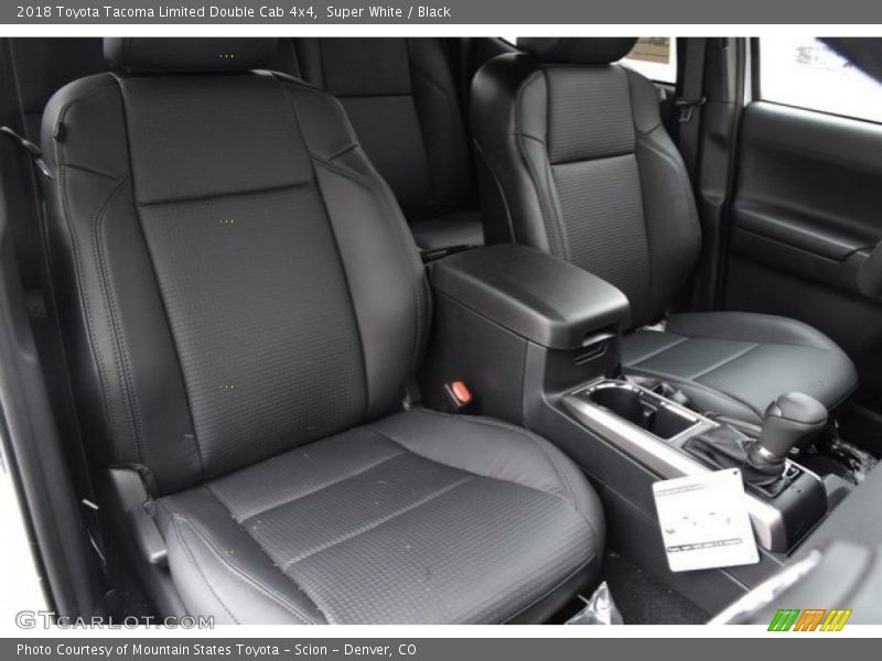 Super White / Black 2018 Toyota Tacoma Limited Double Cab 4x4