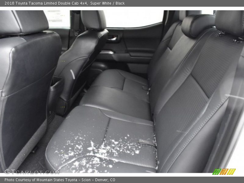 Super White / Black 2018 Toyota Tacoma Limited Double Cab 4x4