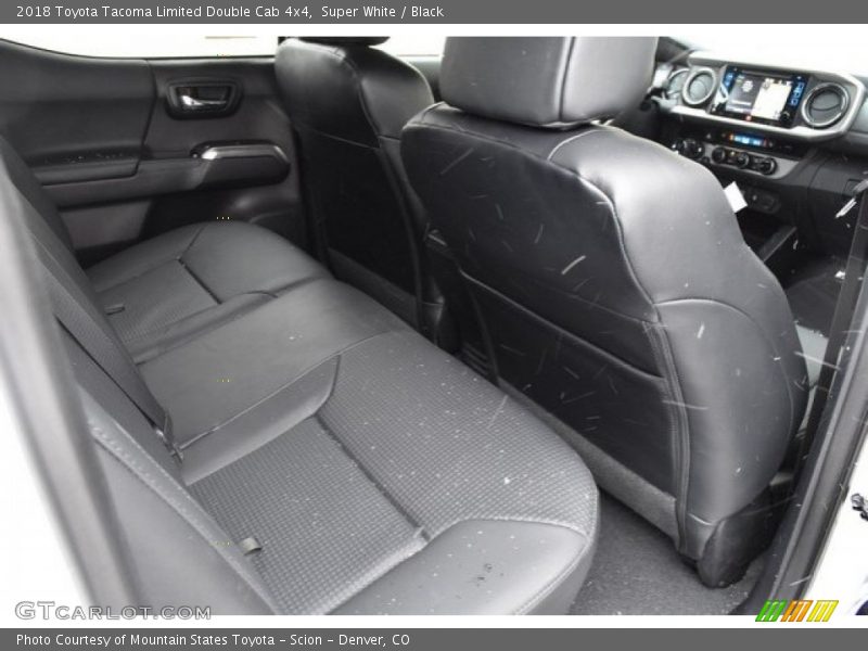 Super White / Black 2018 Toyota Tacoma Limited Double Cab 4x4