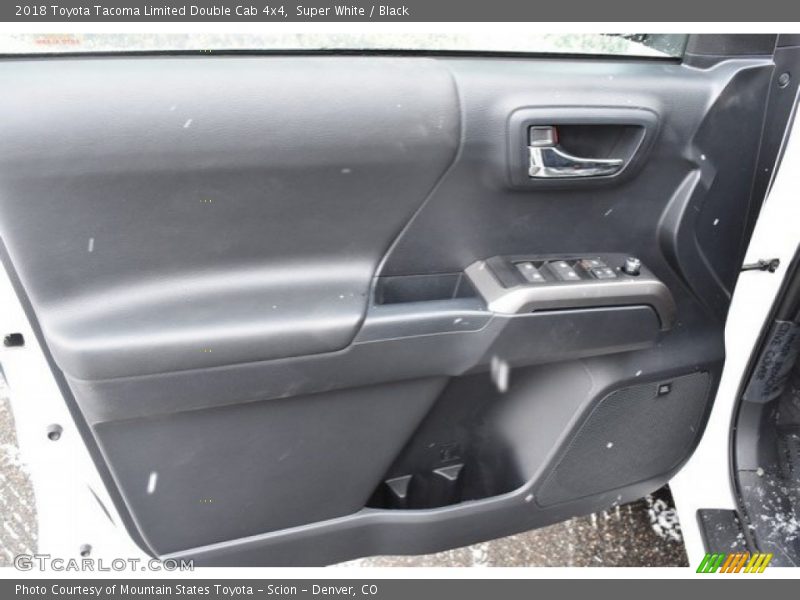 Super White / Black 2018 Toyota Tacoma Limited Double Cab 4x4