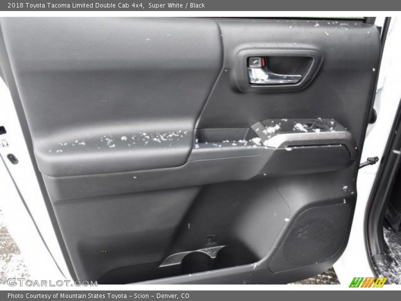 Super White / Black 2018 Toyota Tacoma Limited Double Cab 4x4