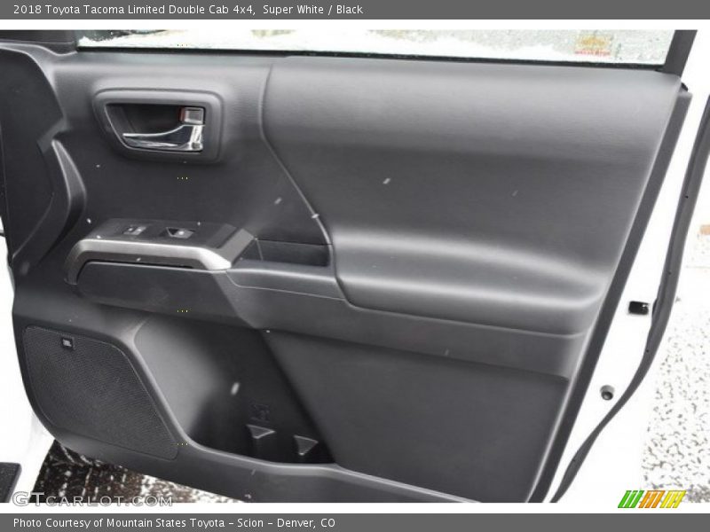 Super White / Black 2018 Toyota Tacoma Limited Double Cab 4x4