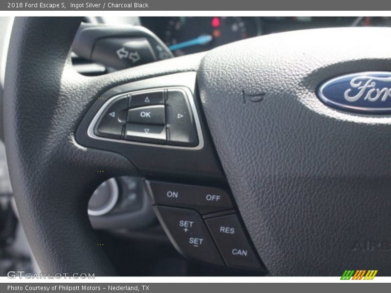Ingot Silver / Charcoal Black 2018 Ford Escape S