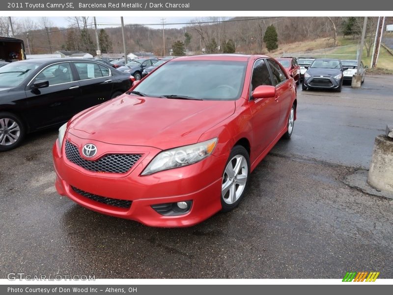 Barcelona Red Metallic / Dark Charcoal 2011 Toyota Camry SE