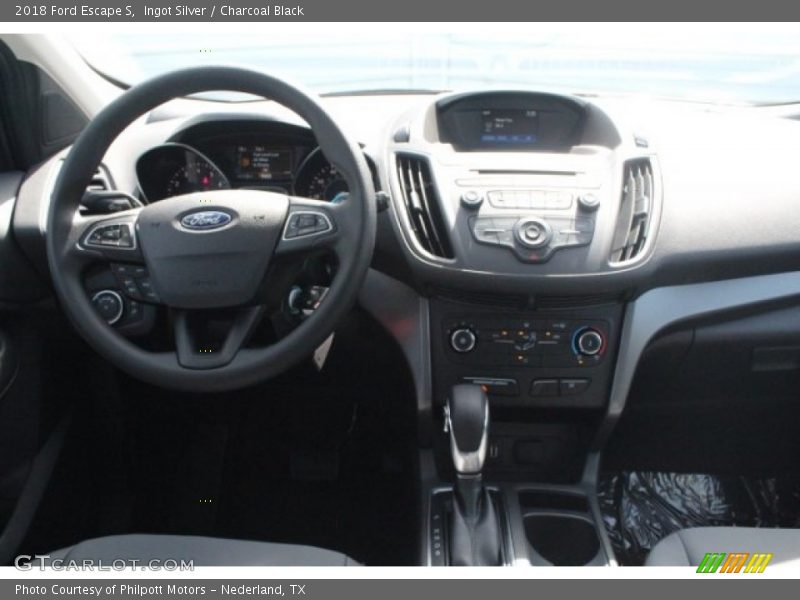 Ingot Silver / Charcoal Black 2018 Ford Escape S
