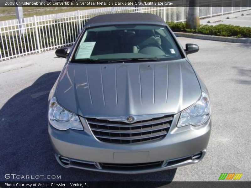 Silver Steel Metallic / Dark Slate Gray/Light Slate Gray 2008 Chrysler Sebring LX Convertible