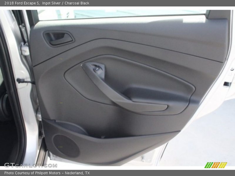 Ingot Silver / Charcoal Black 2018 Ford Escape S