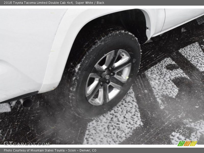 Super White / Black 2018 Toyota Tacoma Limited Double Cab 4x4