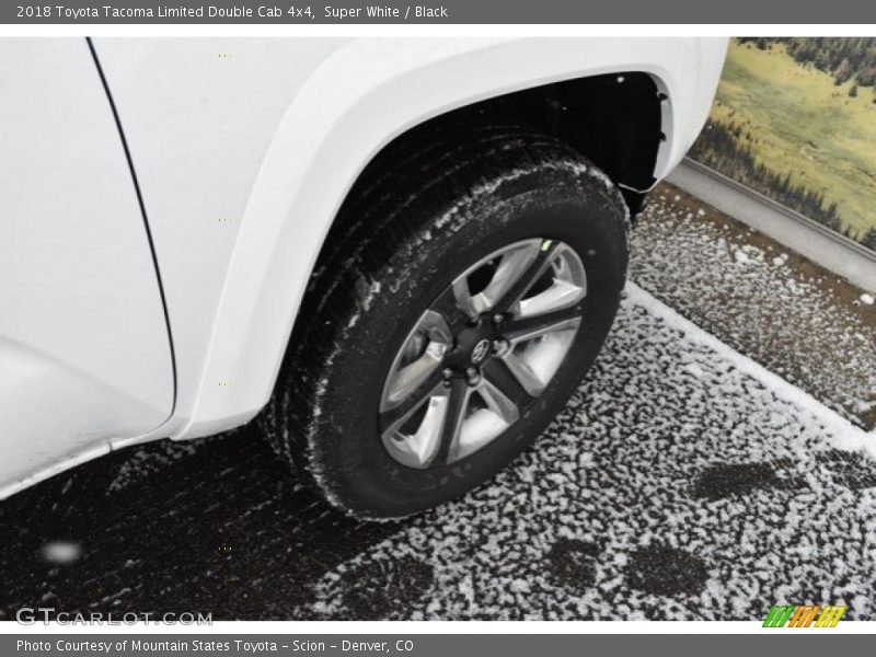 Super White / Black 2018 Toyota Tacoma Limited Double Cab 4x4