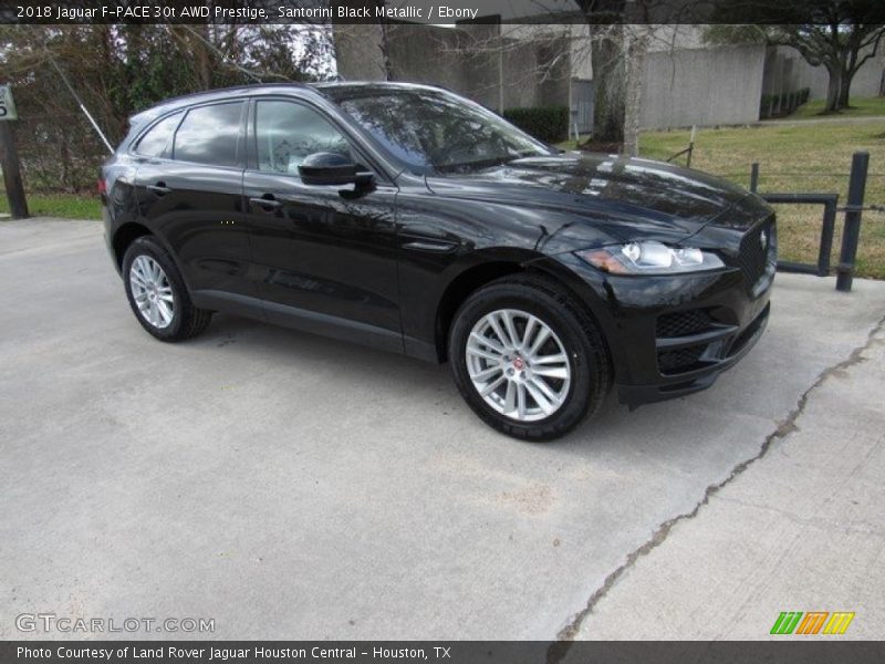 Santorini Black Metallic / Ebony 2018 Jaguar F-PACE 30t AWD Prestige