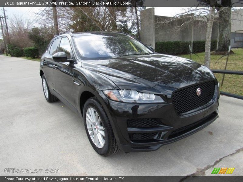 Santorini Black Metallic / Ebony 2018 Jaguar F-PACE 30t AWD Prestige