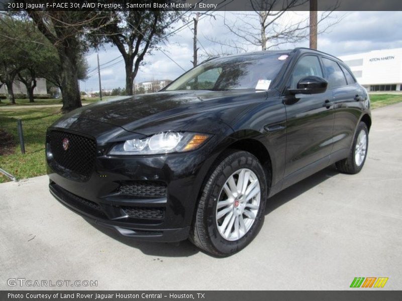 Santorini Black Metallic / Ebony 2018 Jaguar F-PACE 30t AWD Prestige