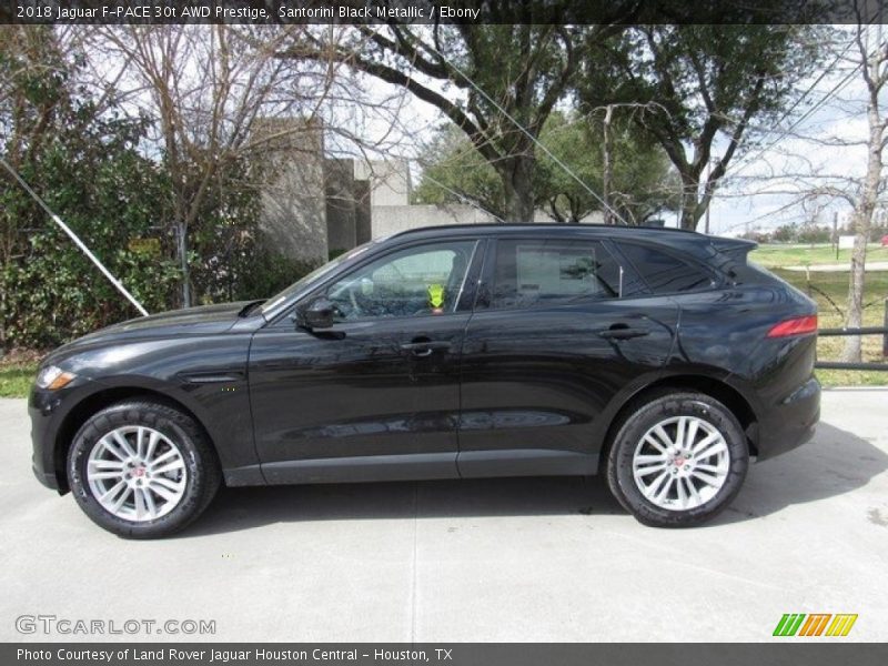 Santorini Black Metallic / Ebony 2018 Jaguar F-PACE 30t AWD Prestige