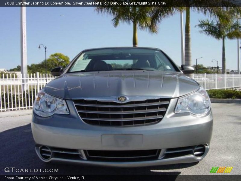 Silver Steel Metallic / Dark Slate Gray/Light Slate Gray 2008 Chrysler Sebring LX Convertible