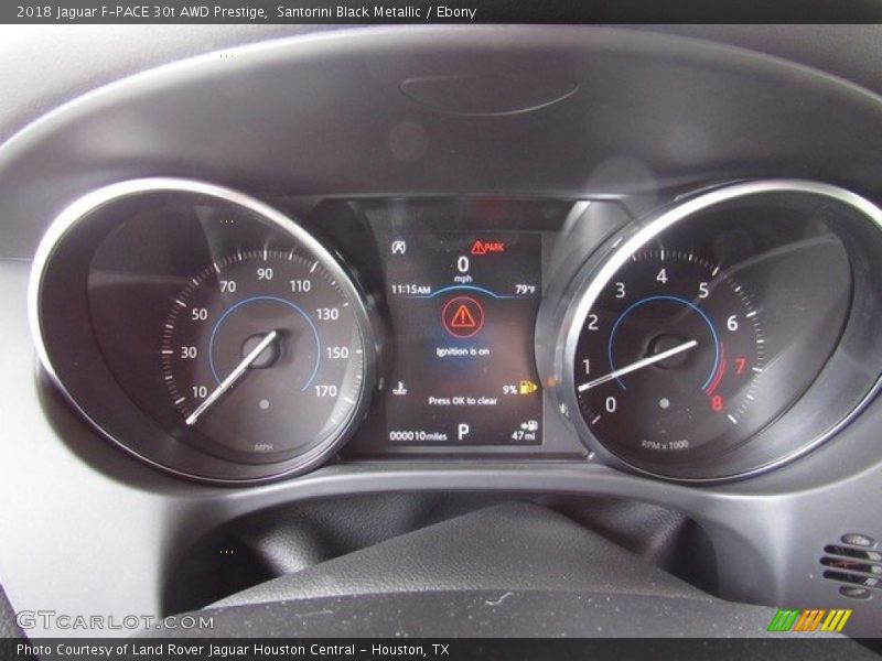 Santorini Black Metallic / Ebony 2018 Jaguar F-PACE 30t AWD Prestige
