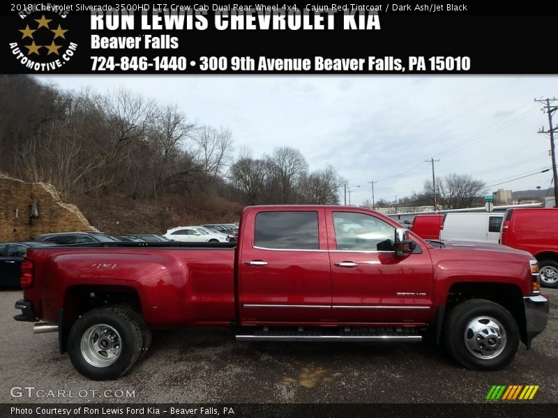 Cajun Red Tintcoat / Dark Ash/Jet Black 2018 Chevrolet Silverado 3500HD LTZ Crew Cab Dual Rear Wheel 4x4