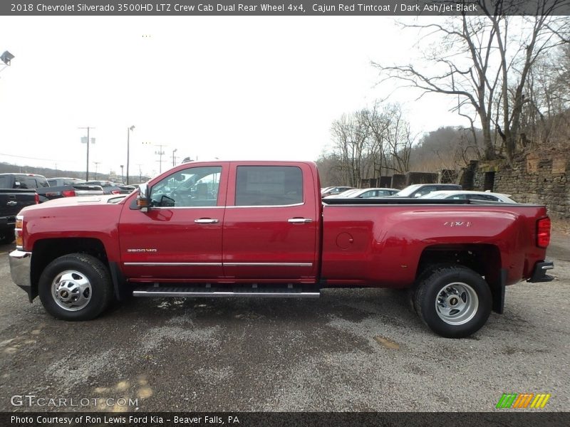 Cajun Red Tintcoat / Dark Ash/Jet Black 2018 Chevrolet Silverado 3500HD LTZ Crew Cab Dual Rear Wheel 4x4