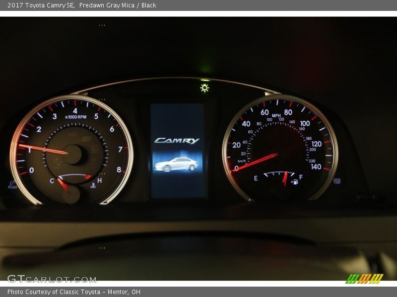 Predawn Gray Mica / Black 2017 Toyota Camry SE