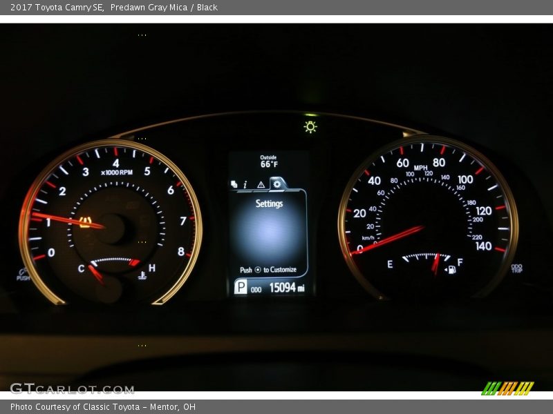 Predawn Gray Mica / Black 2017 Toyota Camry SE