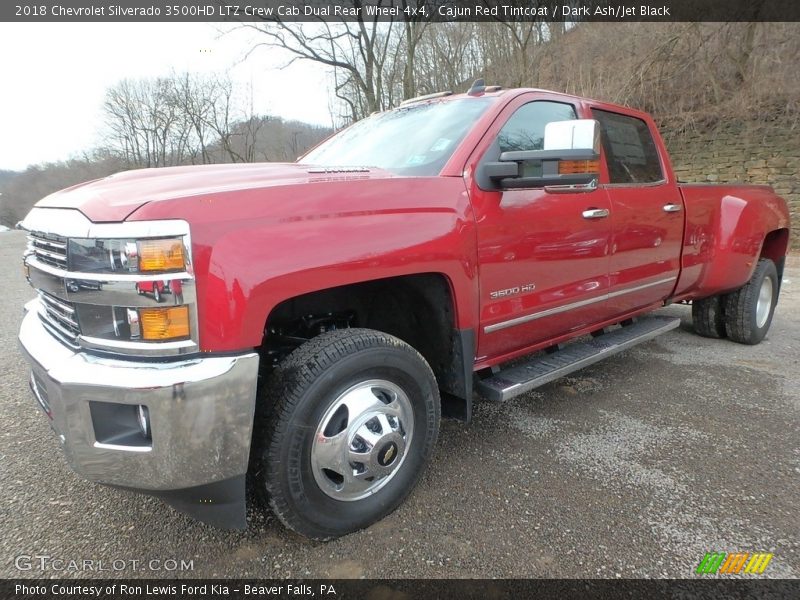 Cajun Red Tintcoat / Dark Ash/Jet Black 2018 Chevrolet Silverado 3500HD LTZ Crew Cab Dual Rear Wheel 4x4