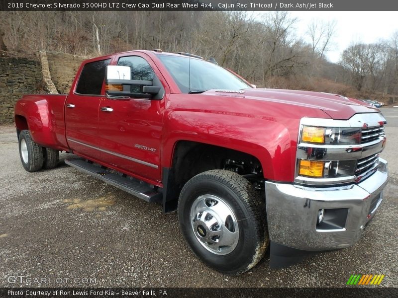 Cajun Red Tintcoat / Dark Ash/Jet Black 2018 Chevrolet Silverado 3500HD LTZ Crew Cab Dual Rear Wheel 4x4