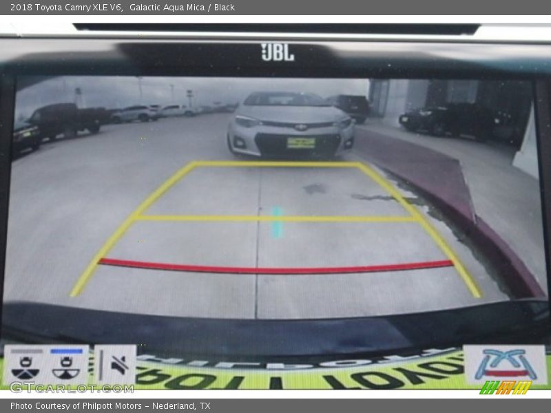 Galactic Aqua Mica / Black 2018 Toyota Camry XLE V6