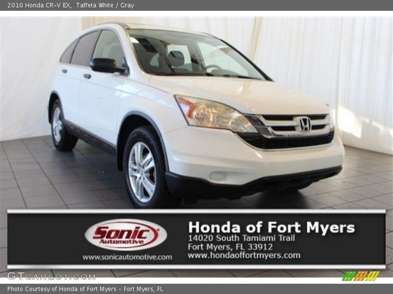 Taffeta White / Gray 2010 Honda CR-V EX