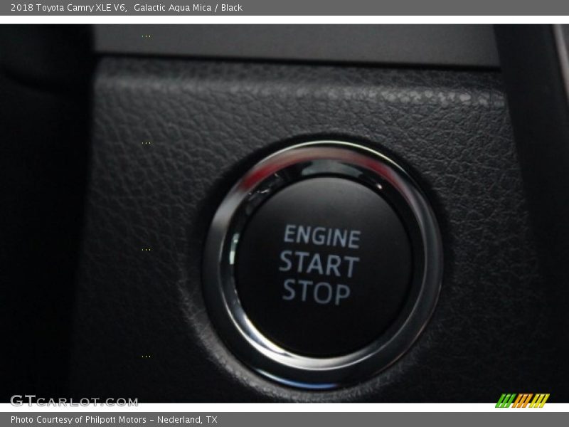 Galactic Aqua Mica / Black 2018 Toyota Camry XLE V6