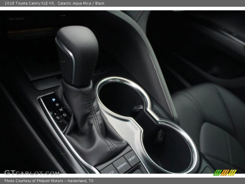 Galactic Aqua Mica / Black 2018 Toyota Camry XLE V6