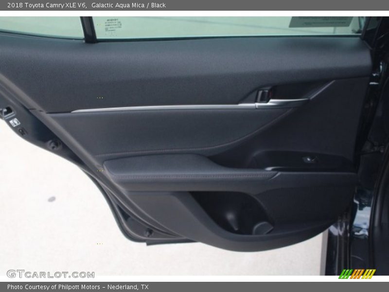 Galactic Aqua Mica / Black 2018 Toyota Camry XLE V6