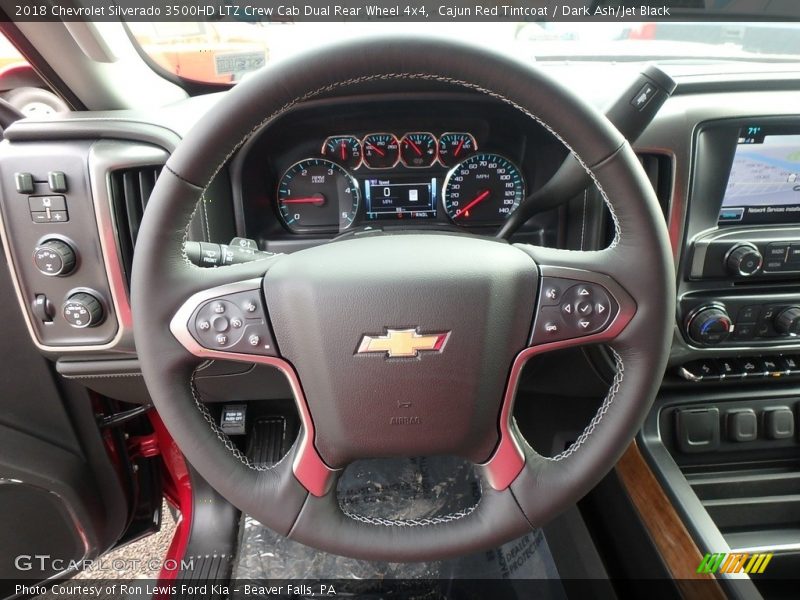 Cajun Red Tintcoat / Dark Ash/Jet Black 2018 Chevrolet Silverado 3500HD LTZ Crew Cab Dual Rear Wheel 4x4