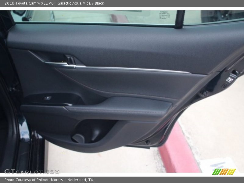 Galactic Aqua Mica / Black 2018 Toyota Camry XLE V6
