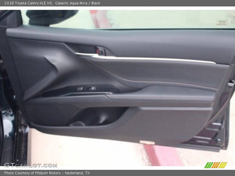 Galactic Aqua Mica / Black 2018 Toyota Camry XLE V6