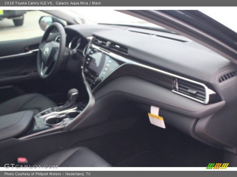 Galactic Aqua Mica / Black 2018 Toyota Camry XLE V6