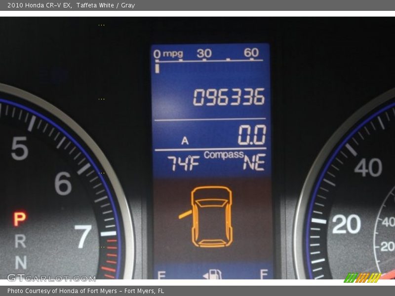 Taffeta White / Gray 2010 Honda CR-V EX